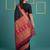 black soft silk blend with gold zari motifs zari woven saree 