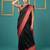 black soft silk blend with gold zari motifs zari woven saree 