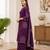 Purple lahariya cotton kurta pant with dupatta