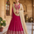 Pink Glamorous Faux Georgette Lehenga Set with Sequins & Thread Embroidery
