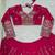 Pink Glamorous Faux Georgette Lehenga Set with Sequins & Thread Embroidery