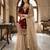 Maroon silk blend embroidered sharara set