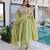 Light-green chanderi  gown set