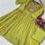 Light-green chanderi  gown set