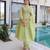 Light-green chanderi  gown set