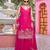 Pink georgette moti palazo set