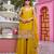 Mustard georgette moti palazzo set