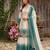 White georgette embroidered palazzo set