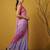 baby pink satin with prints gota patti work saree