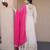 Designer cosmos gown with real mirror work & moss butti dupatta for women