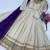 Designer cosmos gown with real mirror work & moss butti dupatta for women