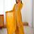 Designer faux georgette palazzo suit with thread & sequins work dupatta