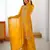 Designer faux georgette palazzo suit with thread & sequins work dupatta