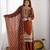Designer pure fendy silk sharara suit set with heavy embroidery beads work & dupatta