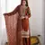 Designer pure fendy silk sharara suit set with heavy embroidery beads work & dupatta