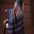 Offwhite & midnight blue  malmal cotton saree with red handblock print design