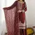 Designer pure fendy silk sharara suit set with heavy embroidery beads work & dupatta