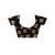 Beige & black geometric printed  malmal cotton saree with contrast border