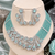 Mint Lagoon AD Necklace Ensemble