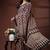 Black  malmal cotton saree with traditional ajrakh floral handblock print design