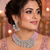 Pink aurora floral diamond necklace ensemble