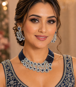 Royal blue majesty ad necklace ensemble