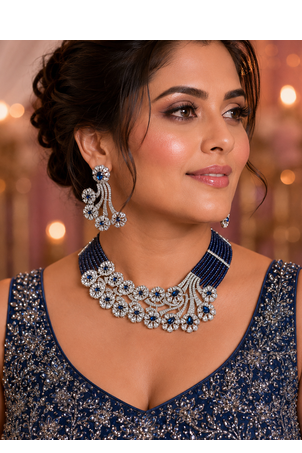 Royal blue majesty ad necklace ensemble 4