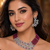 Ruby royale american diamond necklace set