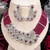 Ruby royale american diamond necklace set