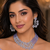 Lavender royale american diamond necklace set