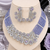 Lavender royale american diamond necklace set