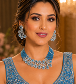 Ocean royale american diamond necklace set