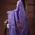 Lavender purple silk blend kantha saree with intricate mandala nakshi pallu