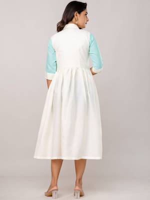 cotton embroidered midi dress 4