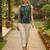 Womens black viscose rayon tropical printed boat neck regular top