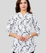  cotton blend printed short kurti