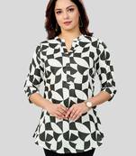  cotton blend printed short kurti