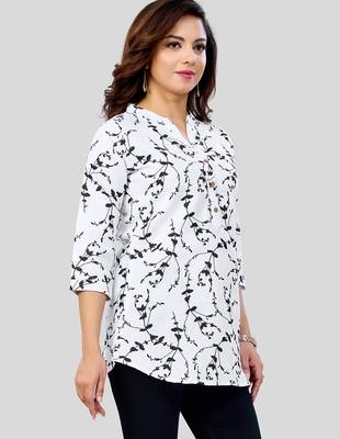  cotton blend printed short kurti 4