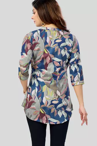  cotton blend printed short kurti