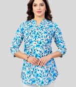  cotton blend printed short kurti