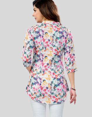  cotton blend printed short kurti 2