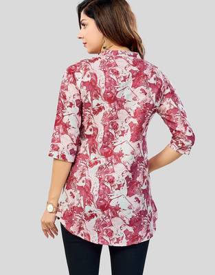  cotton blend printed short kurti 2