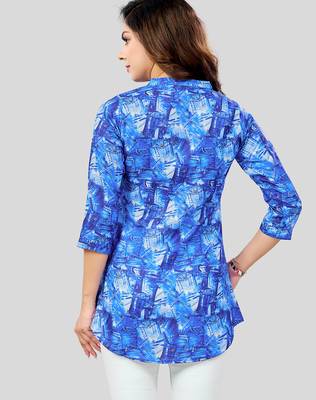  cotton blend printed short kurti 2