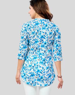  cotton blend printed short kurti 2