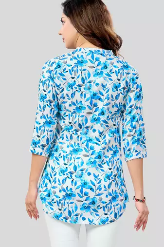  cotton blend printed short kurti