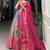 Timeless Blue Zari Weaving Silk Festive Wear Gown With Dupatta