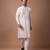Powder pink embroidered cotton silk kurta set
