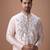 Powder pink embroidered cotton silk kurta set