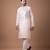 Powder pink embroidered cotton silk kurta set