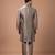 Metallic fawn cotton silk kurta set